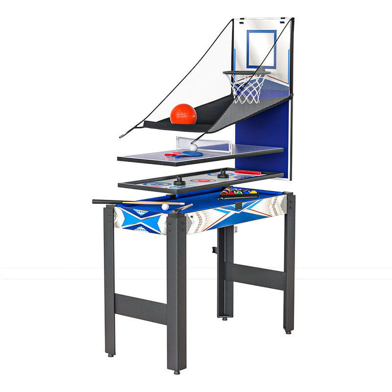 5-in-1 Game Table with Basketball, Table Tennis, Paddle Hockey, Archery & Pool