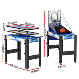 5-in-1 Game Table with Basketball, Table Tennis, Paddle Hockey, Archery & Pool