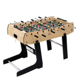 Foldable Foosball Table - Soccer Playroom Game (Light Wood Finish - 4Ft / 1.22m)