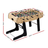 Foldable Foosball Table - Soccer Playroom Game (Light Wood Finish - 4Ft / 1.22m)