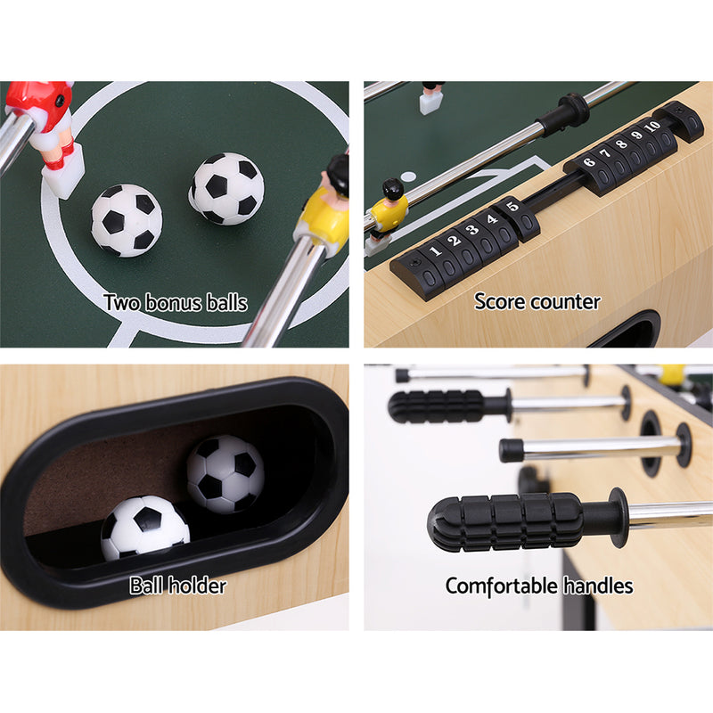 Foldable Foosball Table - Soccer Playroom Game (Light Wood Finish - 4Ft / 1.22m)