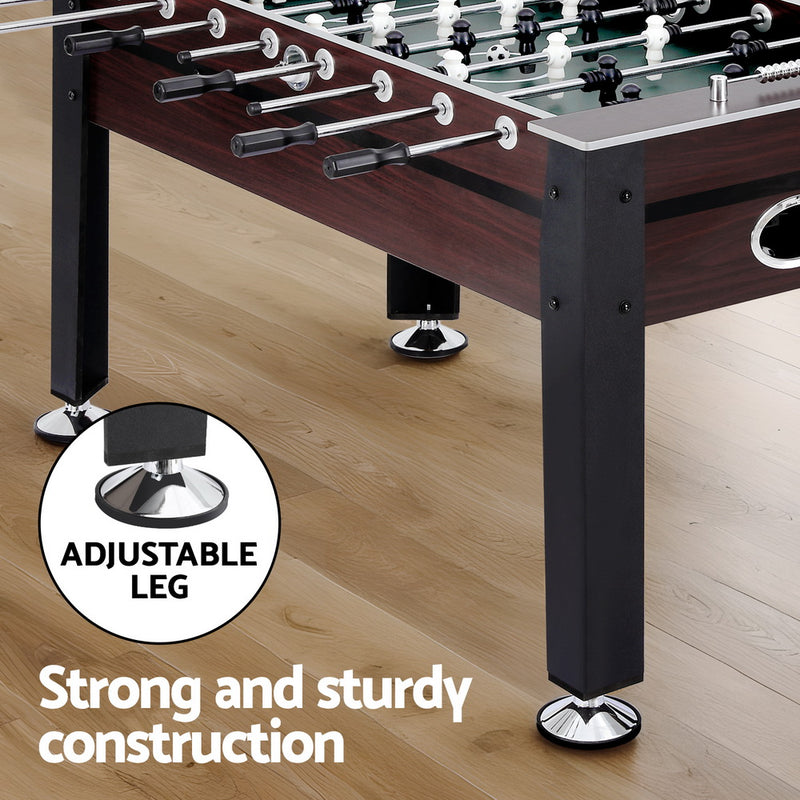 Foosball Table - Soccer Party Game (Wood Finish - 5ft / 1.52m)