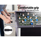 Foosball Table - Soccer Playroom Game (Solid Black & White Finish - 5Ft / 1.52M)