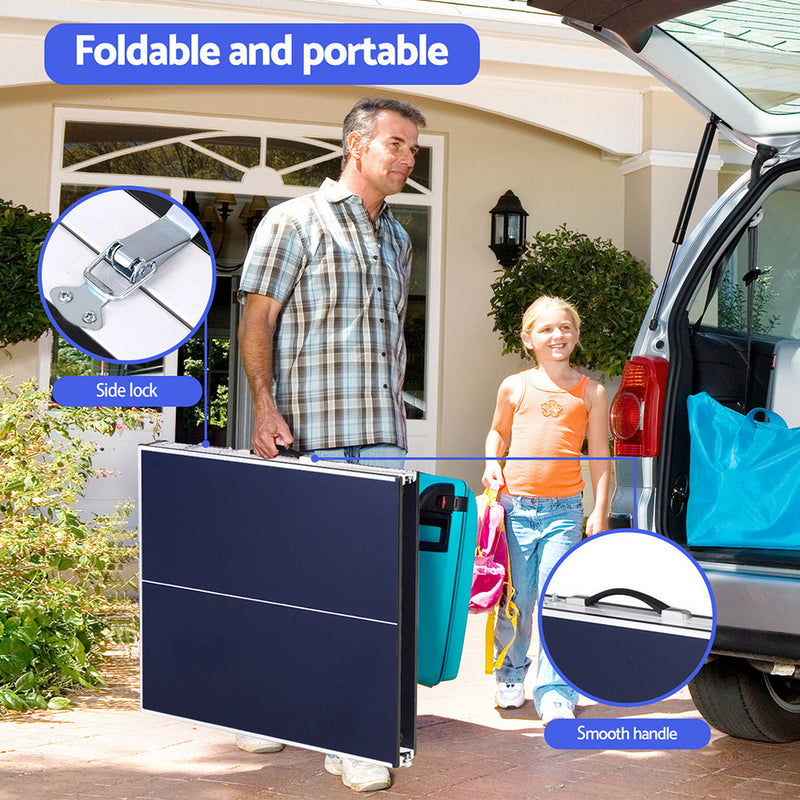 Foldable Classic Table Tennis Table with Net, Bats and Balls