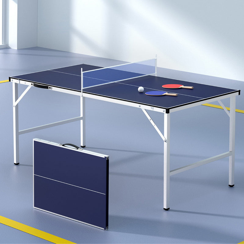 Foldable Classic Table Tennis Table with Net, Bats and Balls