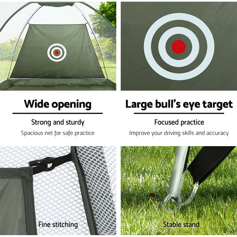 Golf Driving Practice Net for Training - 3m Dark Green