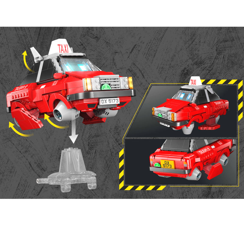 Kalos Hong Kong Machines Robot Red Taxi Set - 586pcs
