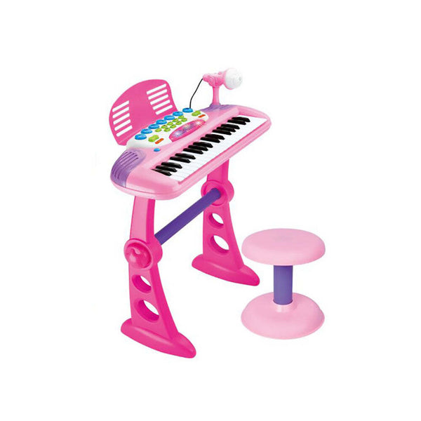 Kids Electronic Keyboard with Stand - Pink