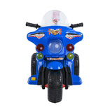 Kids Electric Ride On Police Motorbike 6V Battery (Blue)