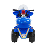 Kids Electric Ride On Police Motorbike 6V Battery (Blue)