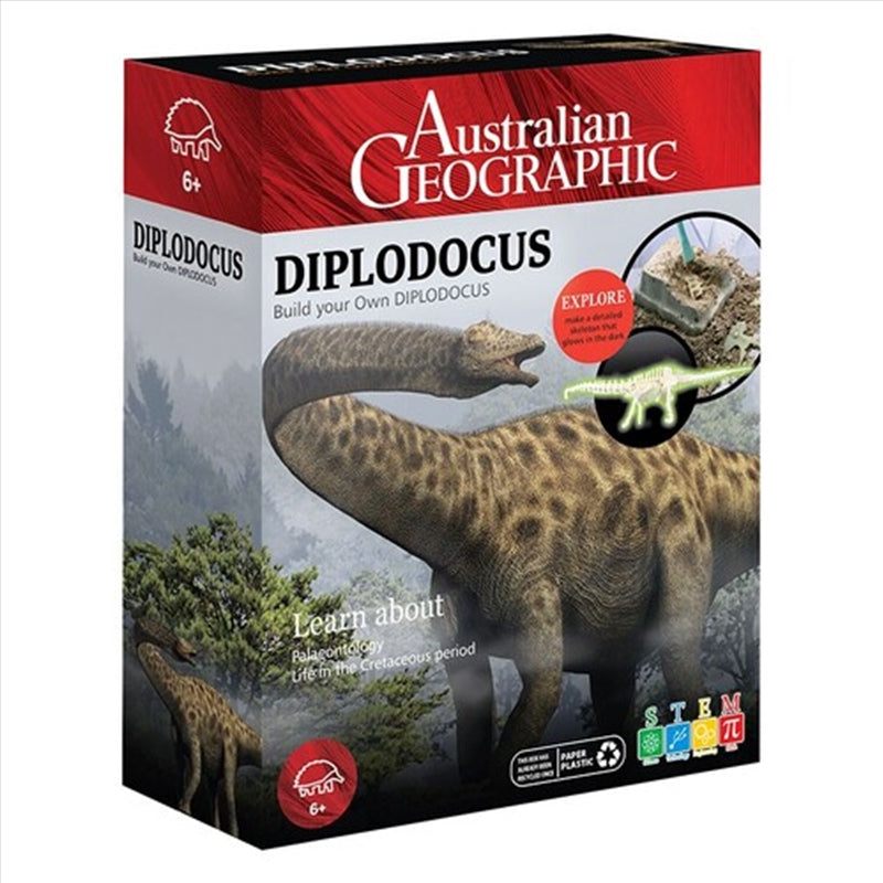 Australian Geographic Dinosaur Builder Kit - Diplodocus