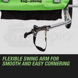 Kids Tag-Along Jogger Pram/Stroller and Bicycle Trailer - Green