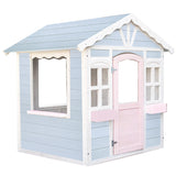 Kids Cottage Style Wooden Outdoor Cubby Playhouse
