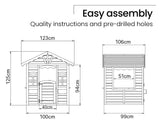 Kids Cottage Style Wooden Outdoor Cubby Playhouse