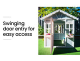 Kids Cottage Style Wooden Outdoor Cubby Playhouse