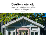 Kids Cottage Style Wooden Outdoor Cubby Playhouse
