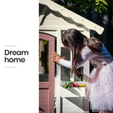 Kids Timber Cottage Wooden Outdoor Cubby Playhouse