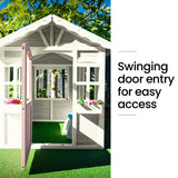 Kids Timber Cottage Wooden Outdoor Cubby Playhouse