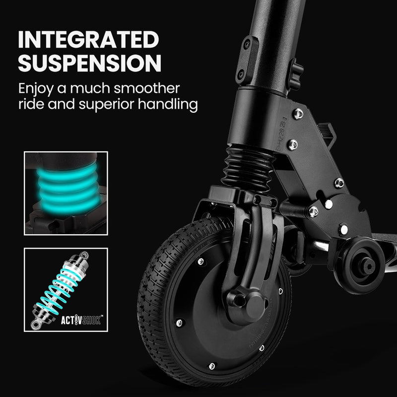 Foldable Rechargable e-Scooter 300W - For Teens & Adults (Black)