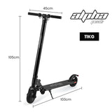 Foldable Rechargable e-Scooter 300W - For Teens & Adults (Black)