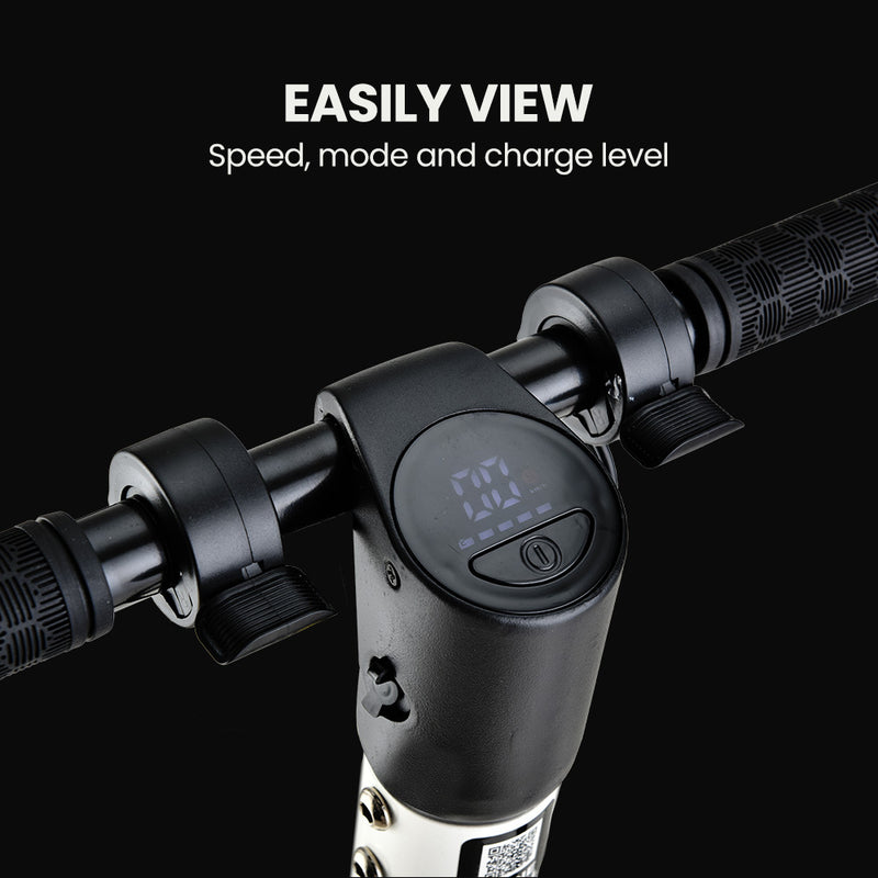 Foldable Rechargable e-Scooter 300W - For Teens & Adults (White)