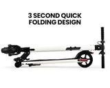 Foldable Rechargable e-Scooter 300W - For Teens & Adults (White)