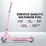 WhizKid Foldable Rechargable e-Scooter (Pink)