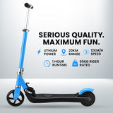 Foldable Kids Rechargable e-Scooter 125W (Blue)