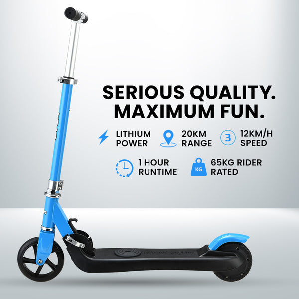 Foldable Kids Rechargable e-Scooter 125W (Blue)