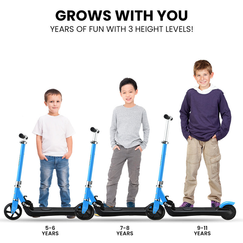 Foldable Kids Rechargable e-Scooter 125W (Blue)