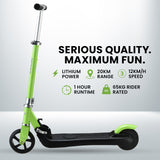 Foldable Kids Rechargable e-Scooter 125W (Green)