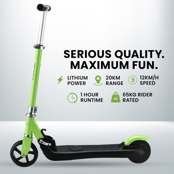 Foldable Kids Rechargable e-Scooter 125W (Green)