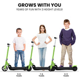 Foldable Kids Rechargable e-Scooter 125W (Green)