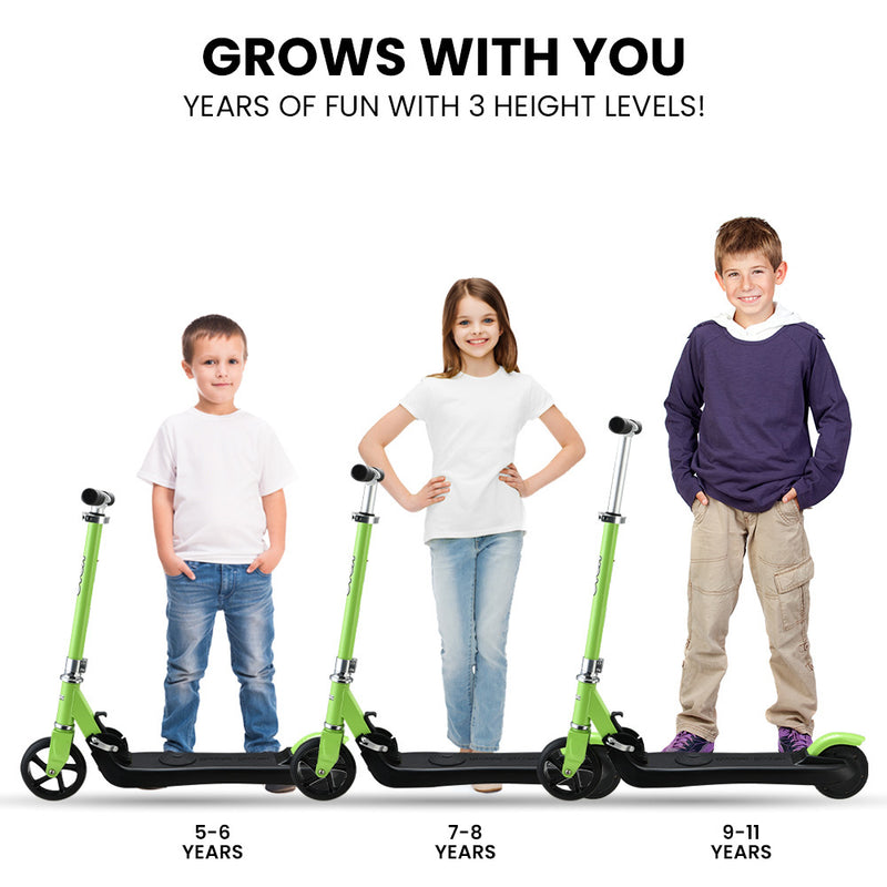 Foldable Kids Rechargable e-Scooter 125W (Green)