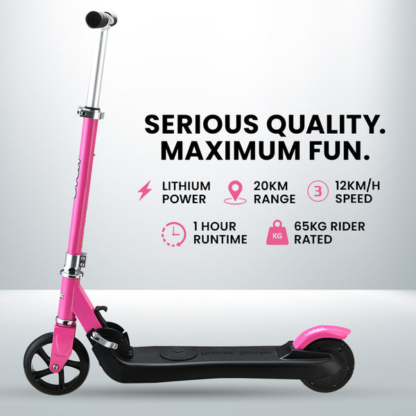 Foldable Kids Rechargable e-Scooter 125W (Pink)