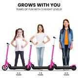 Foldable Kids Rechargable e-Scooter 125W (Pink)