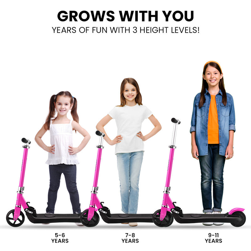 Foldable Kids Rechargable e-Scooter 125W (Pink)