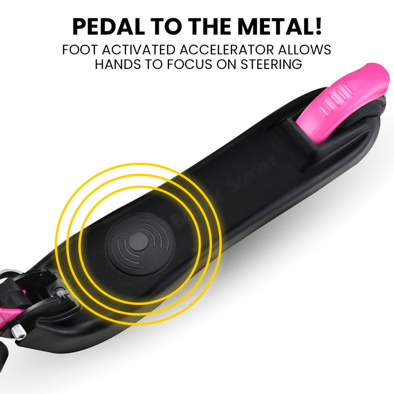 Foldable Kids Rechargable e-Scooter 125W (Pink)