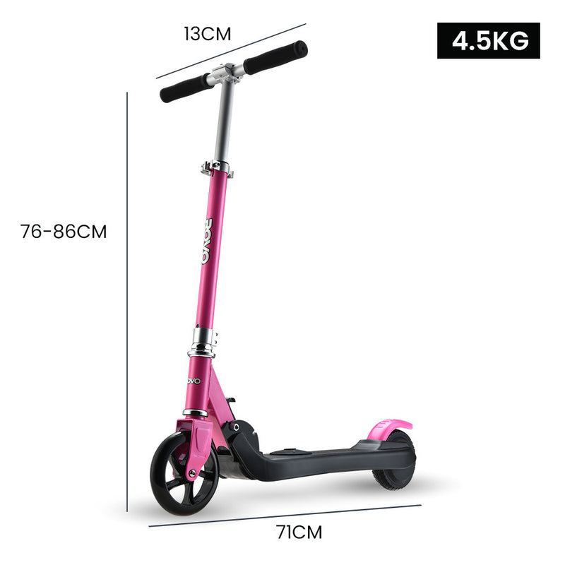 Foldable Kids Rechargable e-Scooter 125W (Pink)