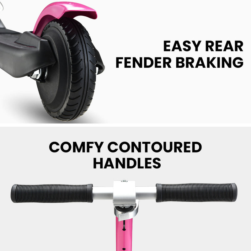 Foldable Kids Rechargable e-Scooter 125W (Pink)