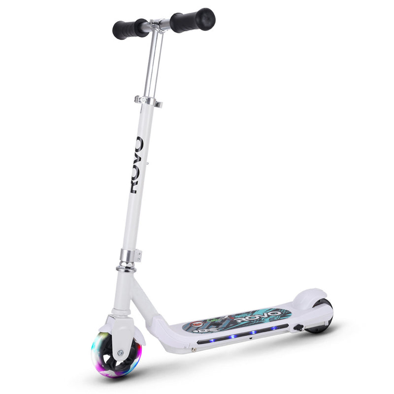WhizKid Foldable Rechargable e-Scooter (White)