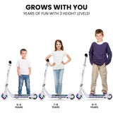 WhizKid Foldable Rechargable e-Scooter (White)