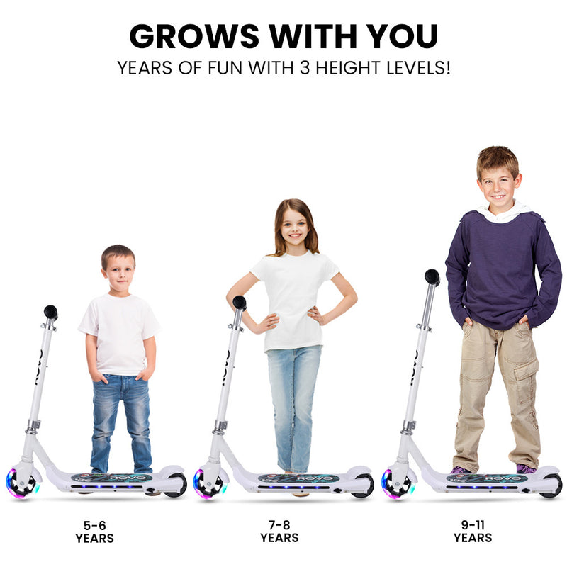 WhizKid Foldable Rechargable e-Scooter (White)