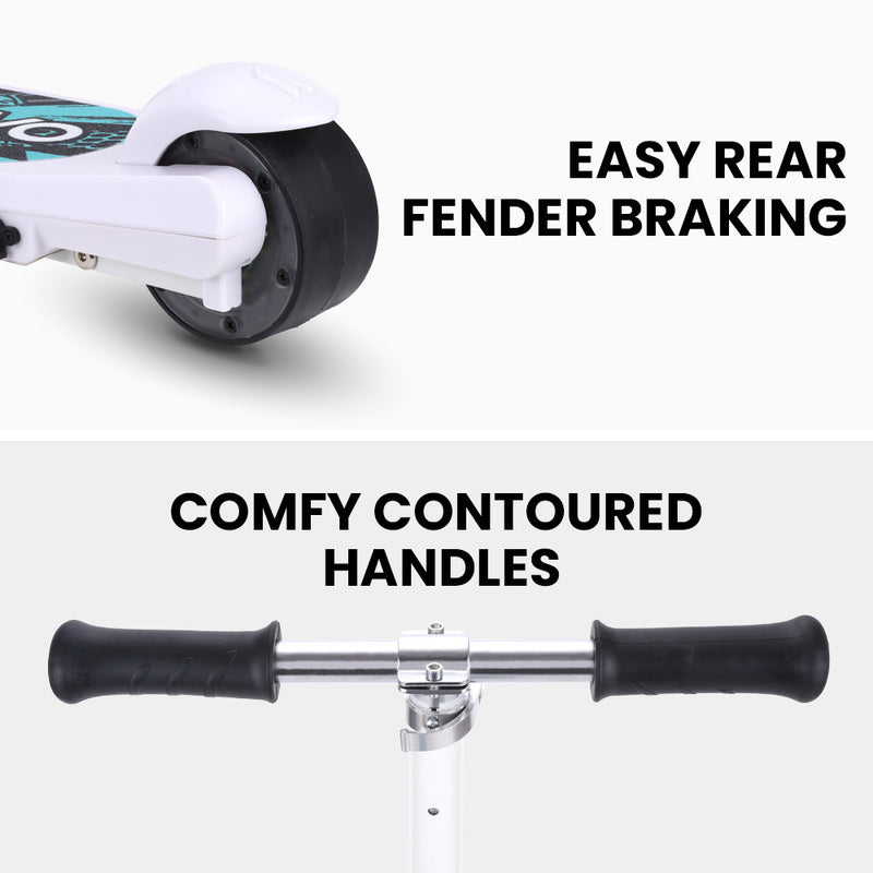 WhizKid Foldable Rechargable e-Scooter (White)