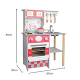 Kids Old-Fashioned European Style Kitchen Playset with Appliances & Accessories