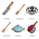 Kids Old-Fashioned European Style Kitchen Playset with Appliances & Accessories