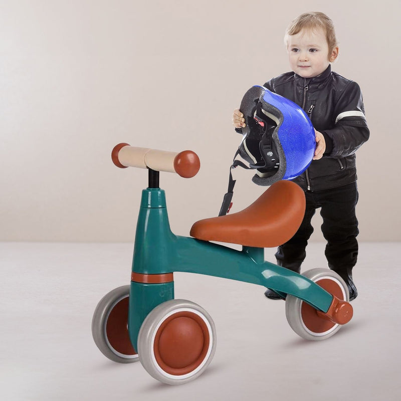 Kids Ride On 3-wheeled Balance Bike - No pedals (Green)