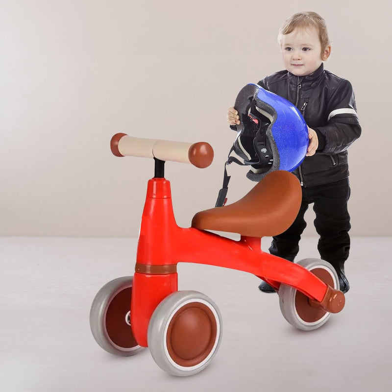 Kids Ride On 3-wheeled Balance Bike - No pedals (Red)