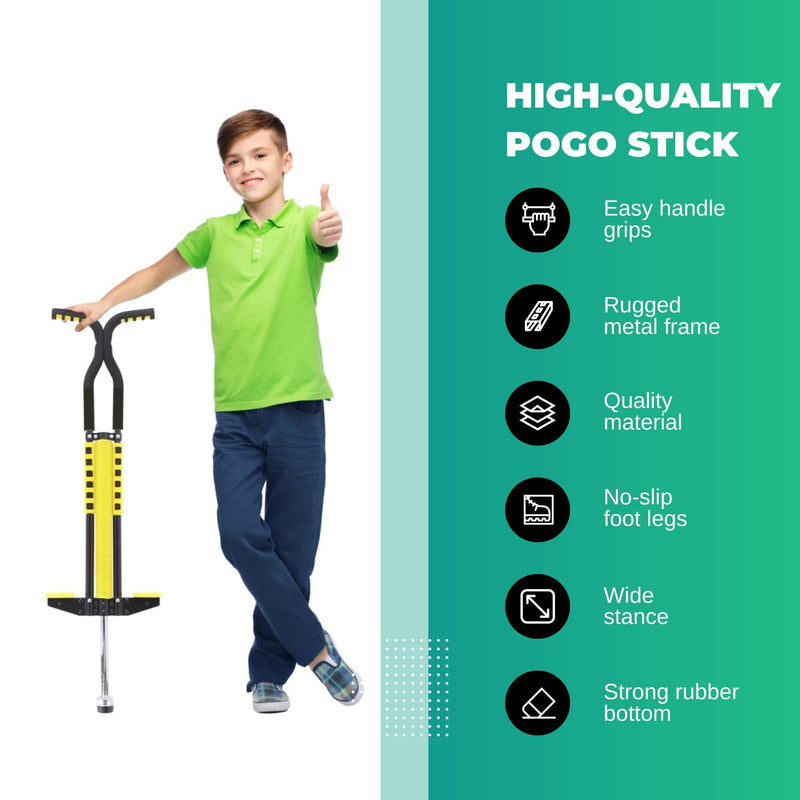 Kids Jumping Jackhammer Pogo Stick - Yellow/Black