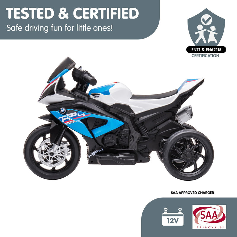 Kids BMW Electric Ride-on HP4 replica Motorbike (Blue)